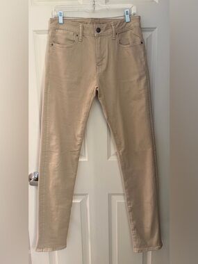 American Eagle Men’s Stretch 24/7 Athletic Skinny Jeans, Tan/Beige, 30x34